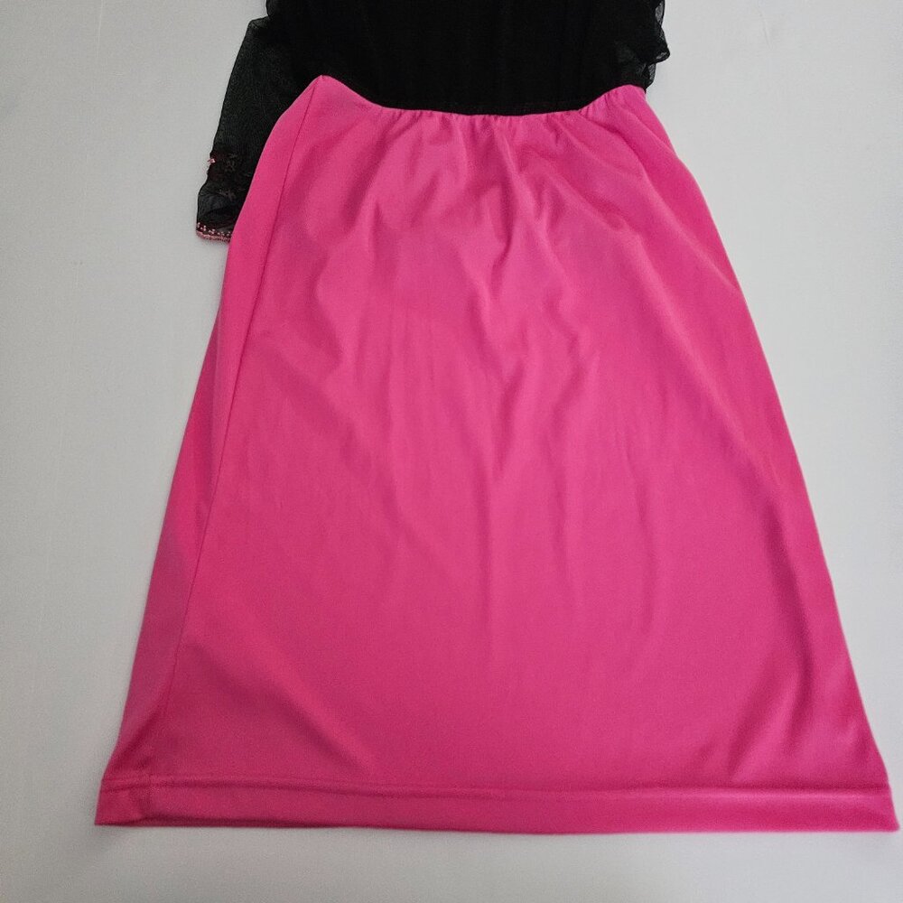 RARE VINTAGE Betsey Johnson New York Mesh Overlay Embroidered Skirt P - Picture 11 of 16
